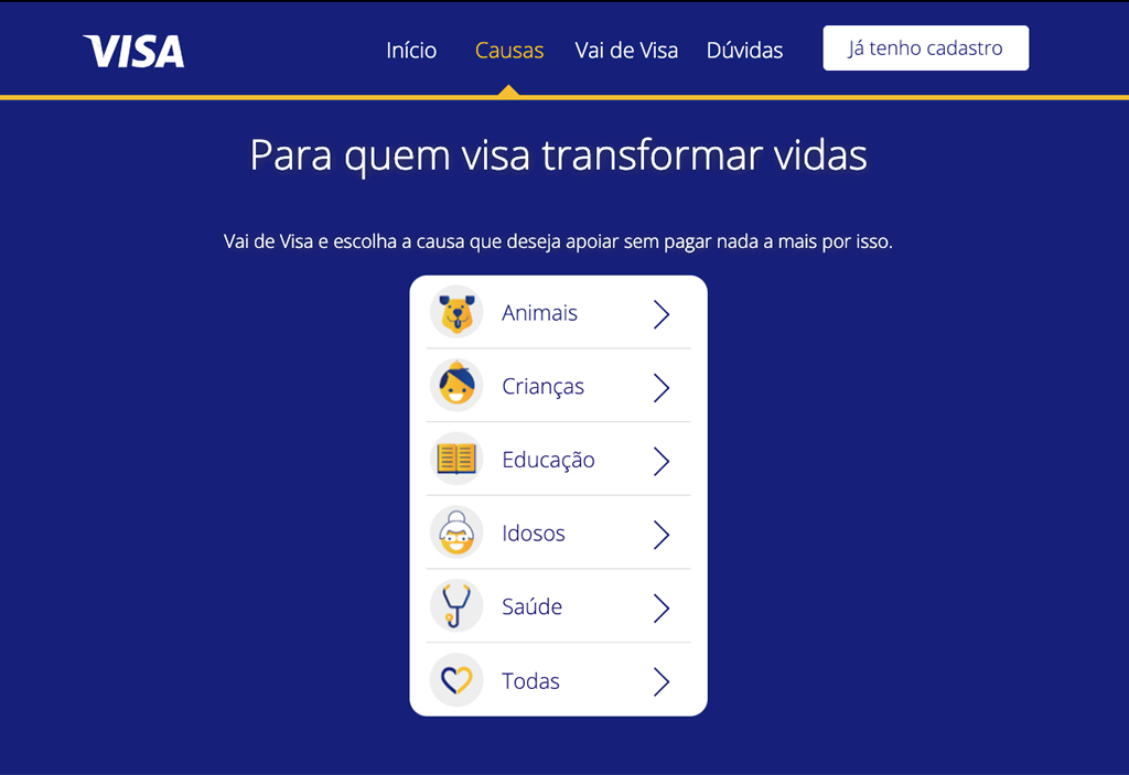 Para quem visa transformar vidas