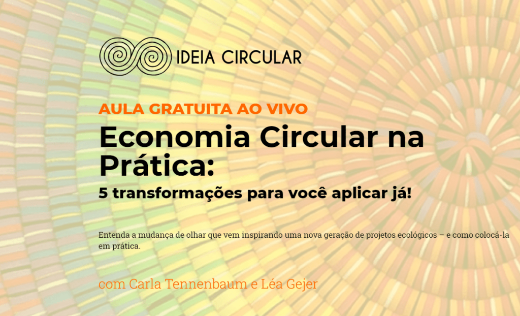 Aula gratuita sobre Economia Circular